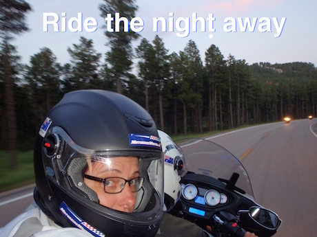 Ride the night away moon