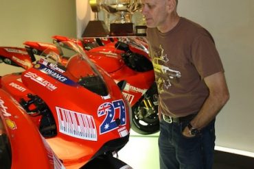 MotorbikeWriter at the Ducati Museum pilgrimage buyers