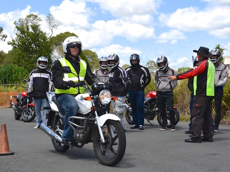 Learner rider training with HART - Motorbike Writer