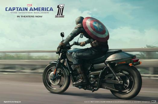 Captain America's Harley-Davidson Street 750 marvel