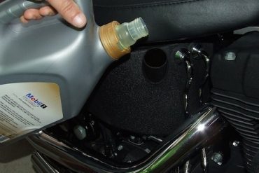 oil break in motorcycle
