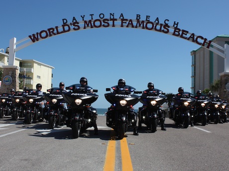 Daytona Beach Police on Victory Motorcycles