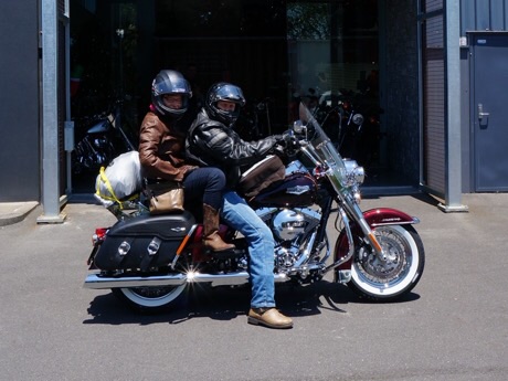Harley-Davidson Road King packed for our Hobbit Oydssey
