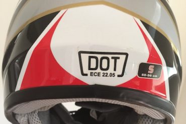 DOT helmet stickers