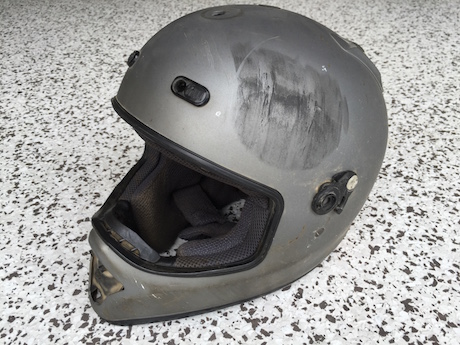 Motorcycle Helmet superstition scan scanning
