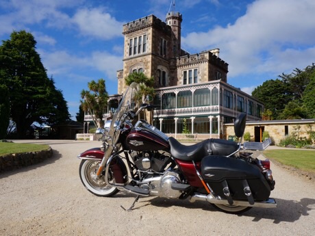 Harley-Davidson Road King at Lanarch Castle