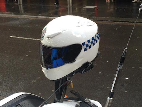 NSW Police helmet bluetooth - helmet camera road rage helmet cameras speed lone wet roads fled pole tragic charged bondi utility