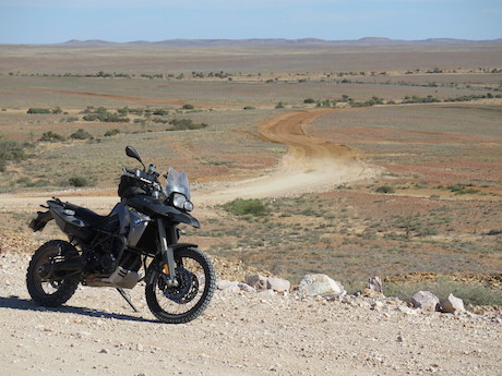 Burke and Wills BMW F 800 GS motorcycle outback Maschine