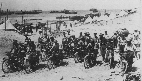 Royal Engineers on the beaches of Gallipoli anzac