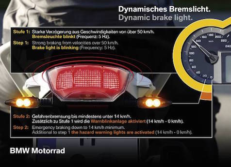 BMW dynamic brake light