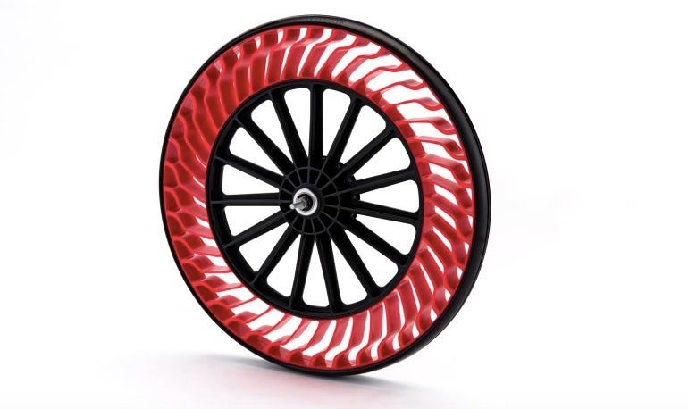 Bridgestone airless bicycle tyre