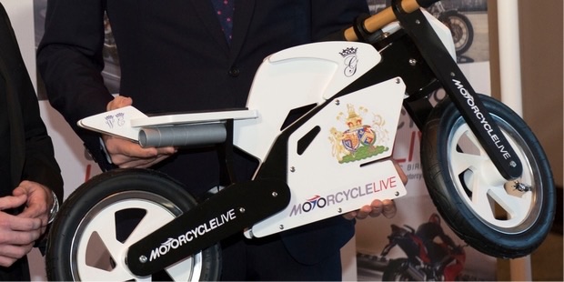 A toy bike given to Prince George royal