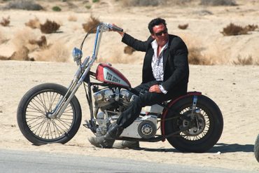 Michael Madsen looks cool as "The Gent" with his ape hanger bars in Quentin Tarentino's Hell Ride Handlebar maximum measurements challenged regulations tall