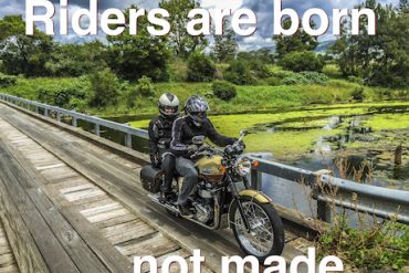 Riders are born not made