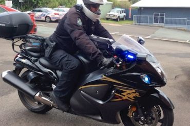Queensland Police Service unmarked Suzuki Hayabusa patrol bike - Ducati Panigale V4 busa covert