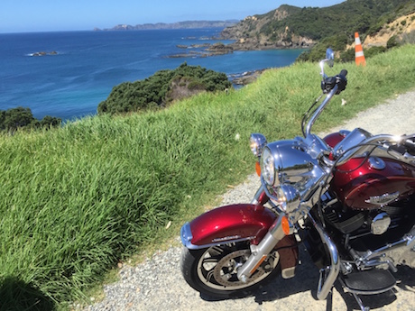 Coastal scenery at the Harley-Davidson Iron Run in Paihia