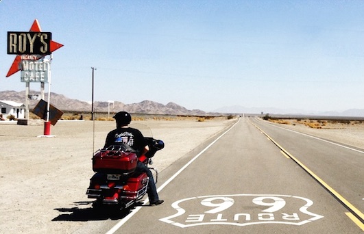 Route 66 Tours test ride a harley