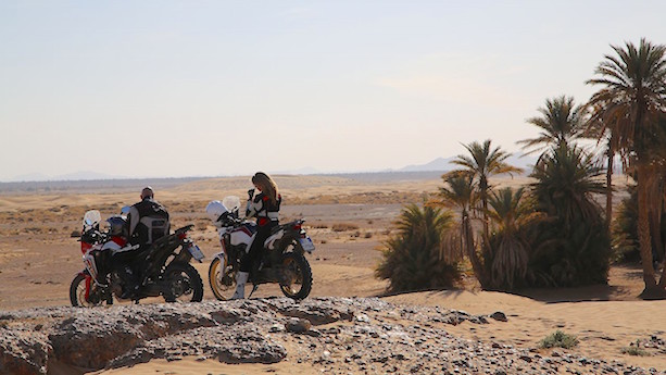 Laura Csortan and Christophe Barriere-Varju in "Riding Morocco: Chasing the Dakar” on TV