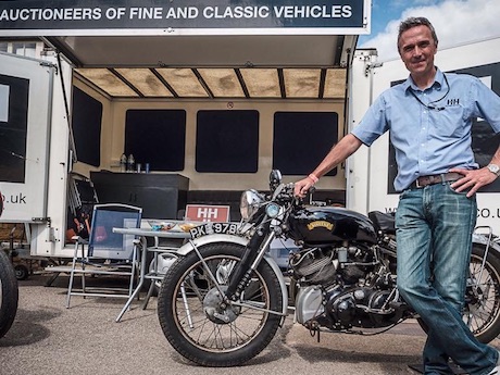 Mark Bryan with barn find Vincent