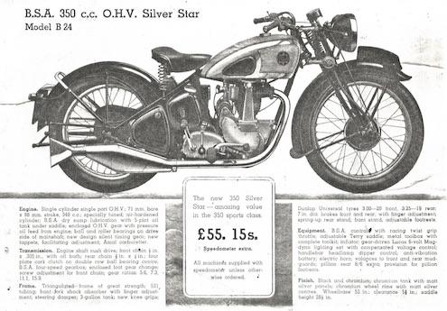 The inside cover of the original BSA factory record book Why you should secretly mark your bike