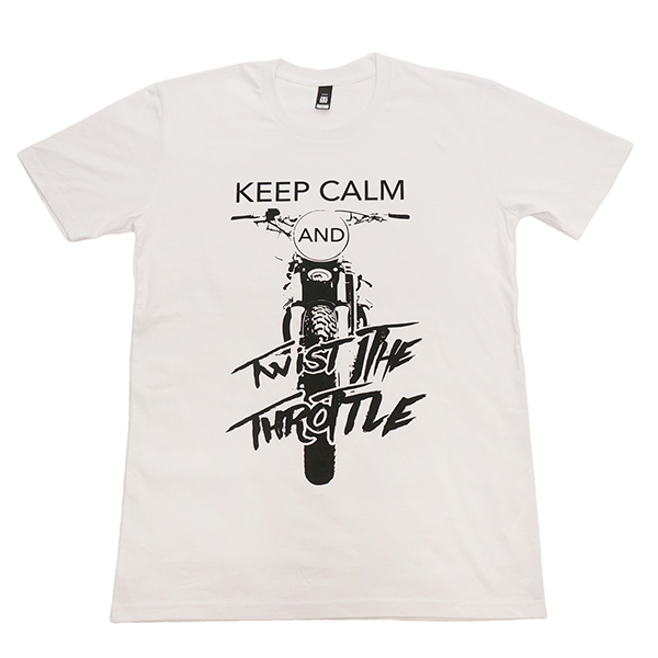Keep calm and twist the throttle t-shirt