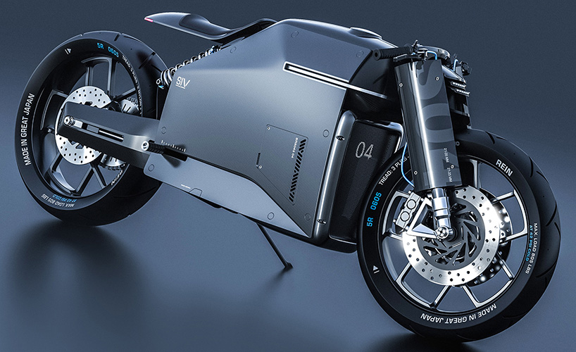Great Japan carbon fiber concept samurai motorcycle