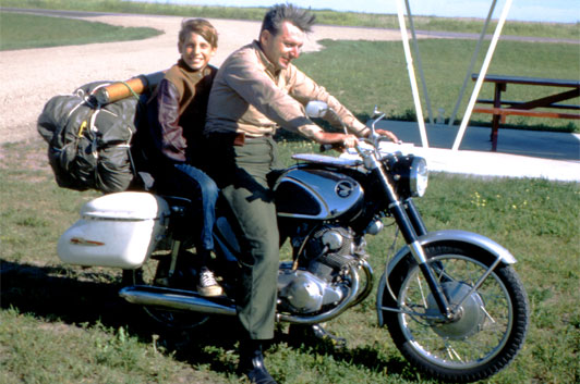 Robert M Pirsig and son Chris Zen and the art of motorcycle maintenance