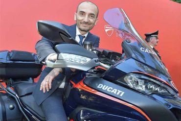 Ducati boss Claudio Domenicali on the Ducati Multistrada carabinieri police safe