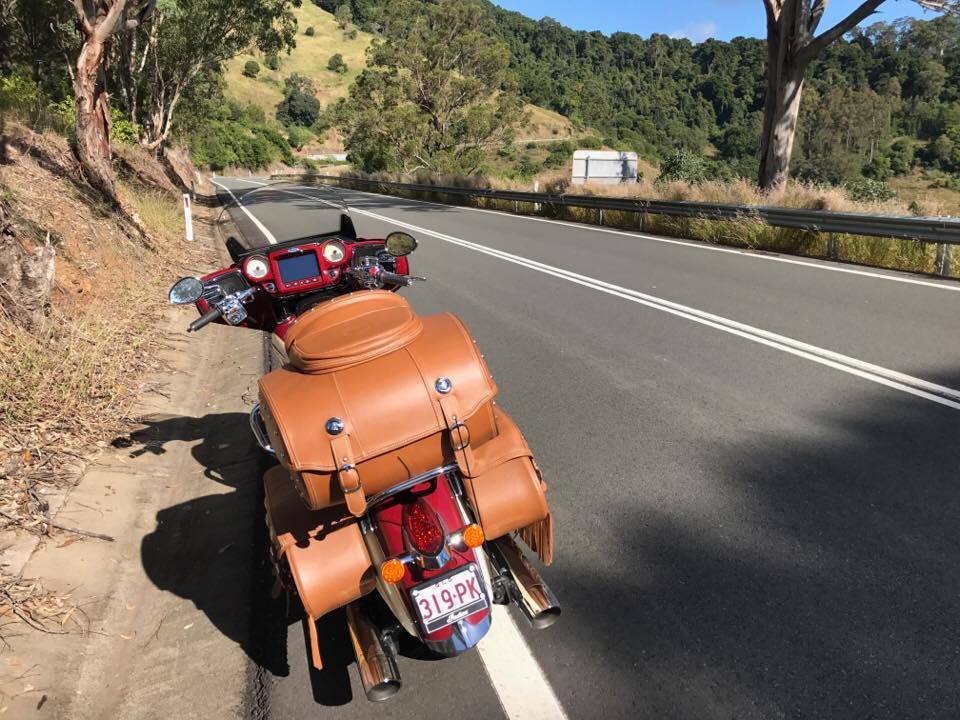 Indian Roadmaster Classic on the Oxley highway