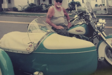 WWII veteran Arthur J Werner Sr buried in Harley sidecar