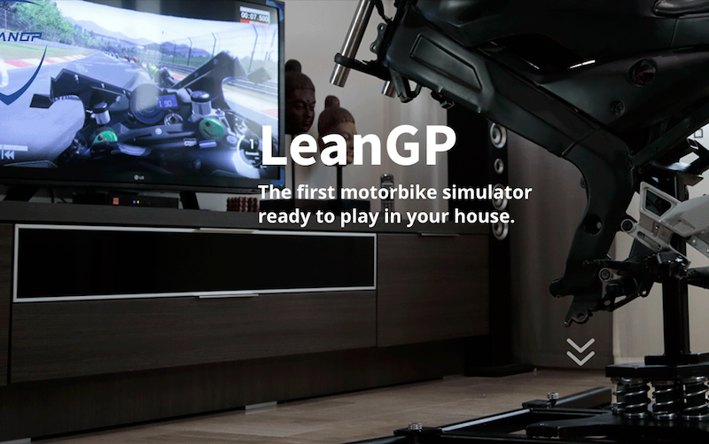 LeanGP motorcycle simulator