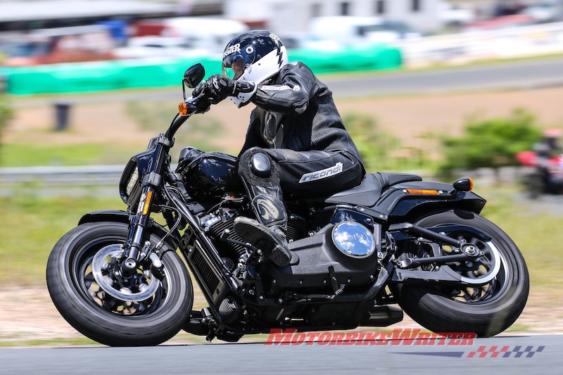 Harley-Davidson Fat Bob and Low Rider S at Champions Race Day Lakeside Park track day firm