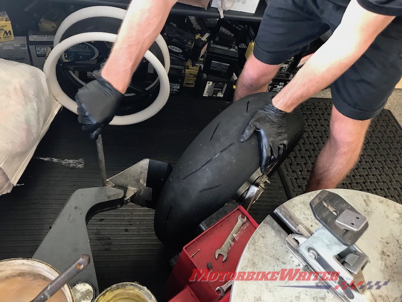 Blackstone TEK Black Diamond carbon fibre wheels for Ducati GT1000 fitting Oliver's Motorcycles rims
