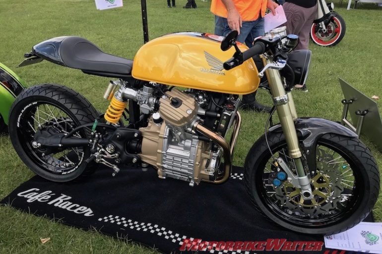 Laverda Concours winner best in show by judges and people's choice winner is Garth Allison with his 1980 Honda CX500