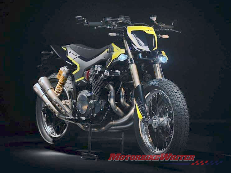 Valentino Rossi's Yamaha XJR1300 big-bore tracker katana