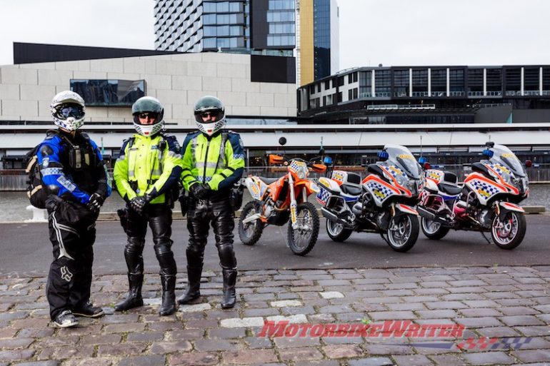 Victoria Solo Unit motorcycle police uniforms long weekend visible