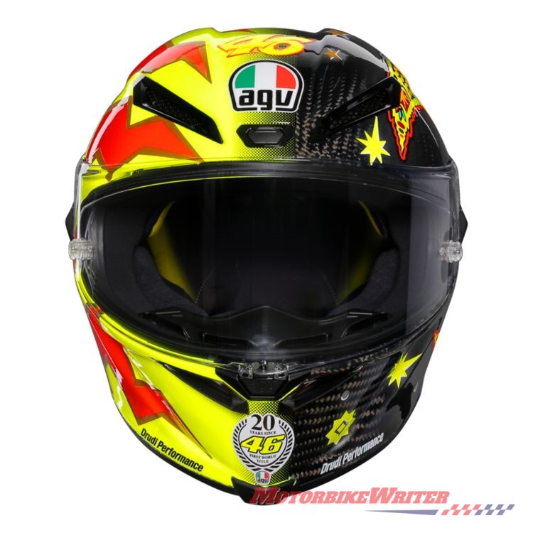 Valentino Rossi AGV tribute helmet