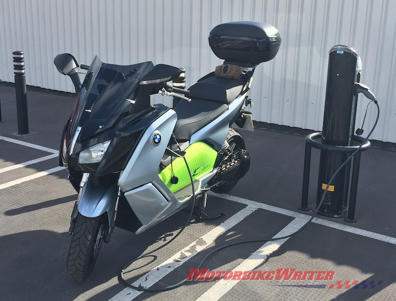 Oliver van Bilsen living with an electric BMW C evolution scooter mindset