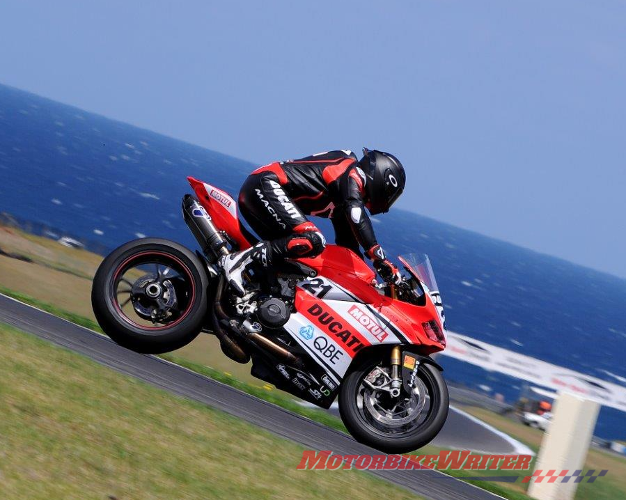Troy Bayliss tests at Phillip Island Image Russell Colvin troys