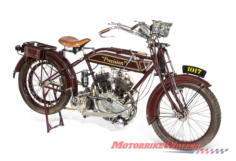 Russell Crowe 1917 500cc 'Precision' motorcycle, MDL-18560 Estimate $20,000 - $30,000
