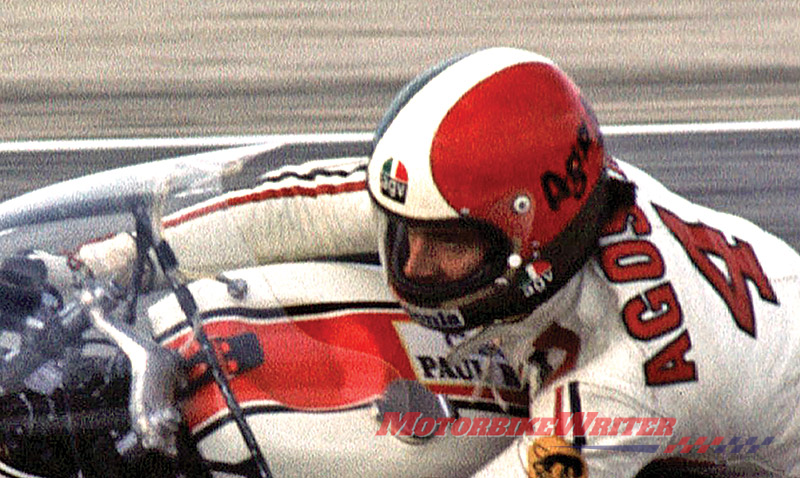Giacomo Agostini Ago AGV tribute helmet