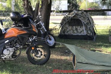 Camping tent motorcycles
