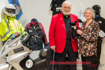 Motorcycle legend Mayor Bertrand Cadart hangs up his gear