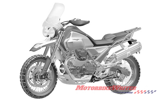 Moto Guzzi V85 patent design