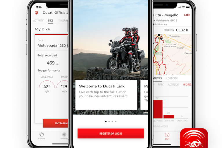 Ducati Link App touring apps