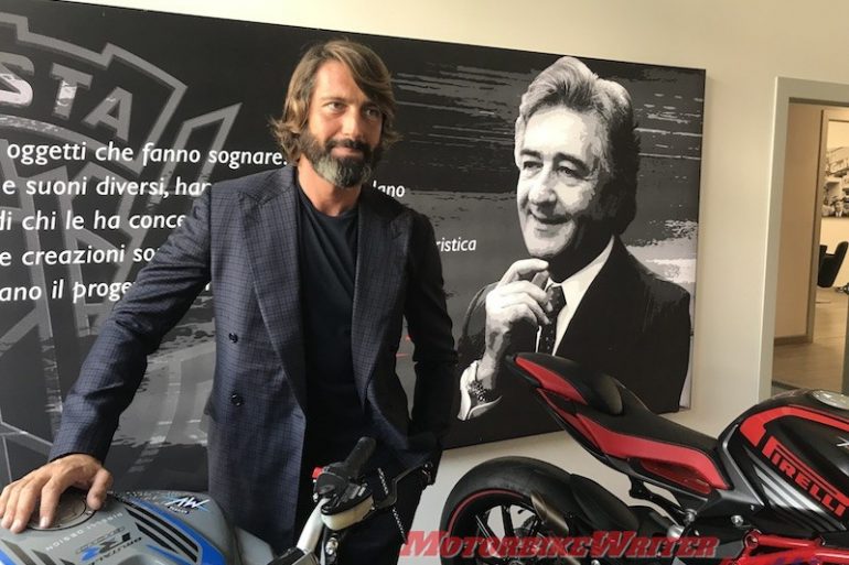 MV Agusta boss Giovanni Castiglioni classic cagiva 1000cc