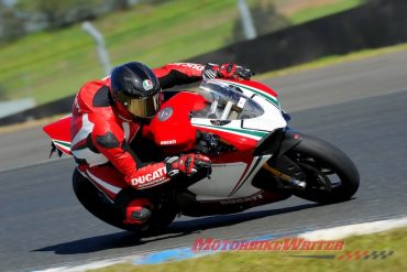 David Rollins on his Ducati Panigale - Getting an Aussie TT event over the line urgent