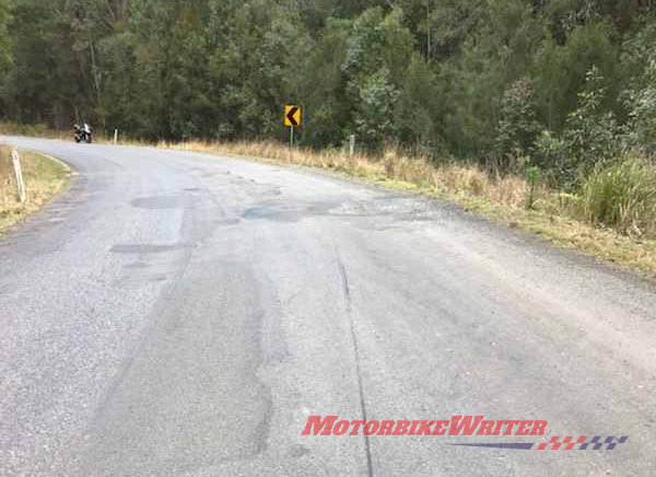 Pothole repairs claim another rider