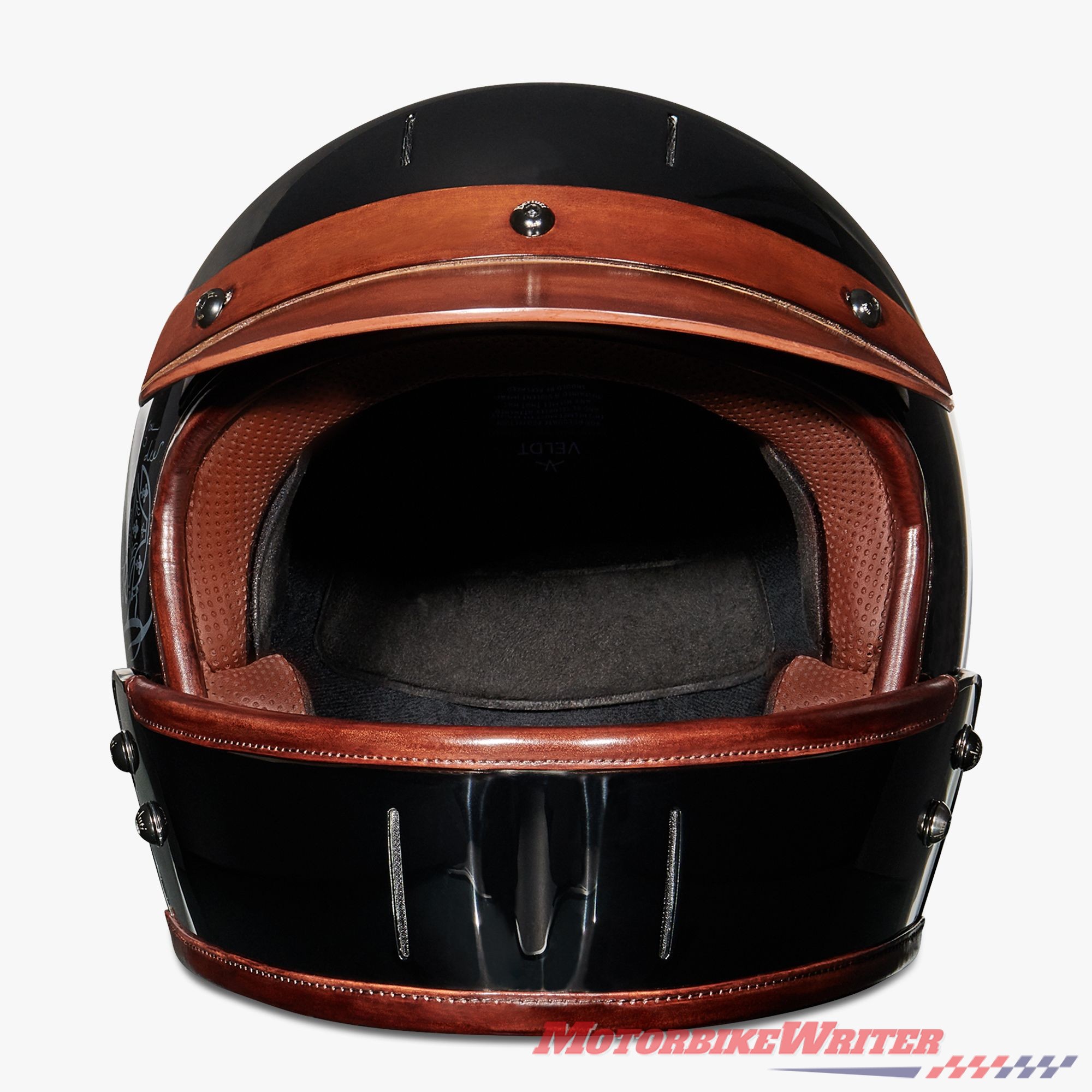 Veldt Berluti carbon and leather helmet