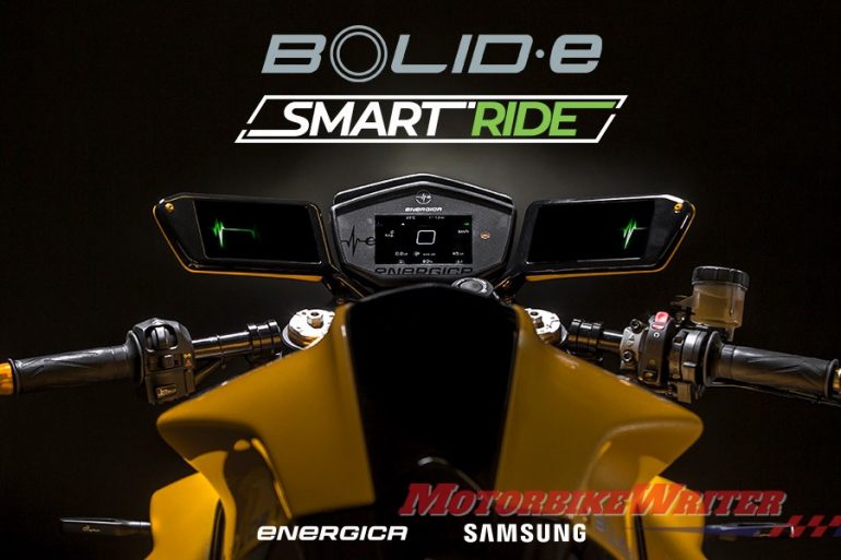 Energica Bolid-E Samsung replace mirrors and keys